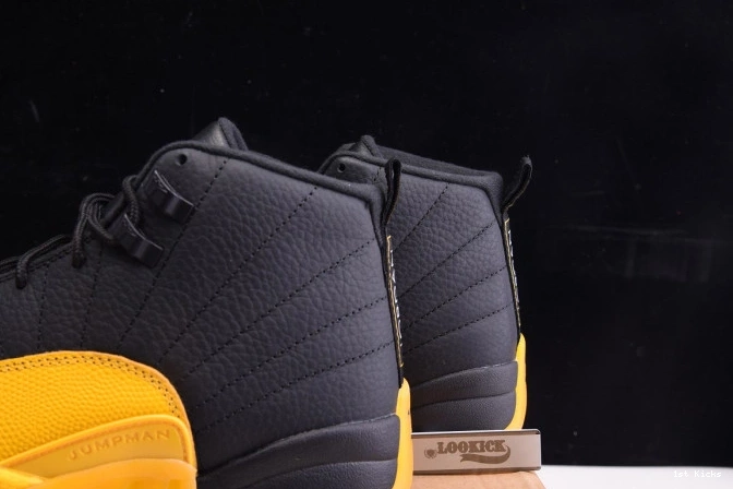 1st Kicks 130690-070 Jordan Gold Air Black Retro 12 University 0714
